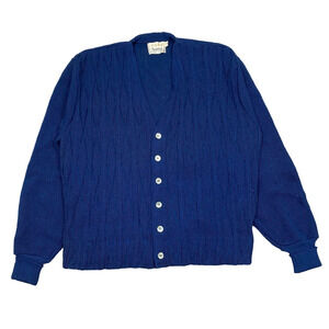 Vintage 60s Mohpaca by Campus Mohair Wool Knit Grunge Cardigan M